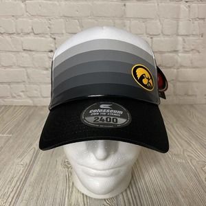 Colosseum 2400 Iowa Hawkeyes Retro Trucker Hat Meshback Foam Front Snapback NWT